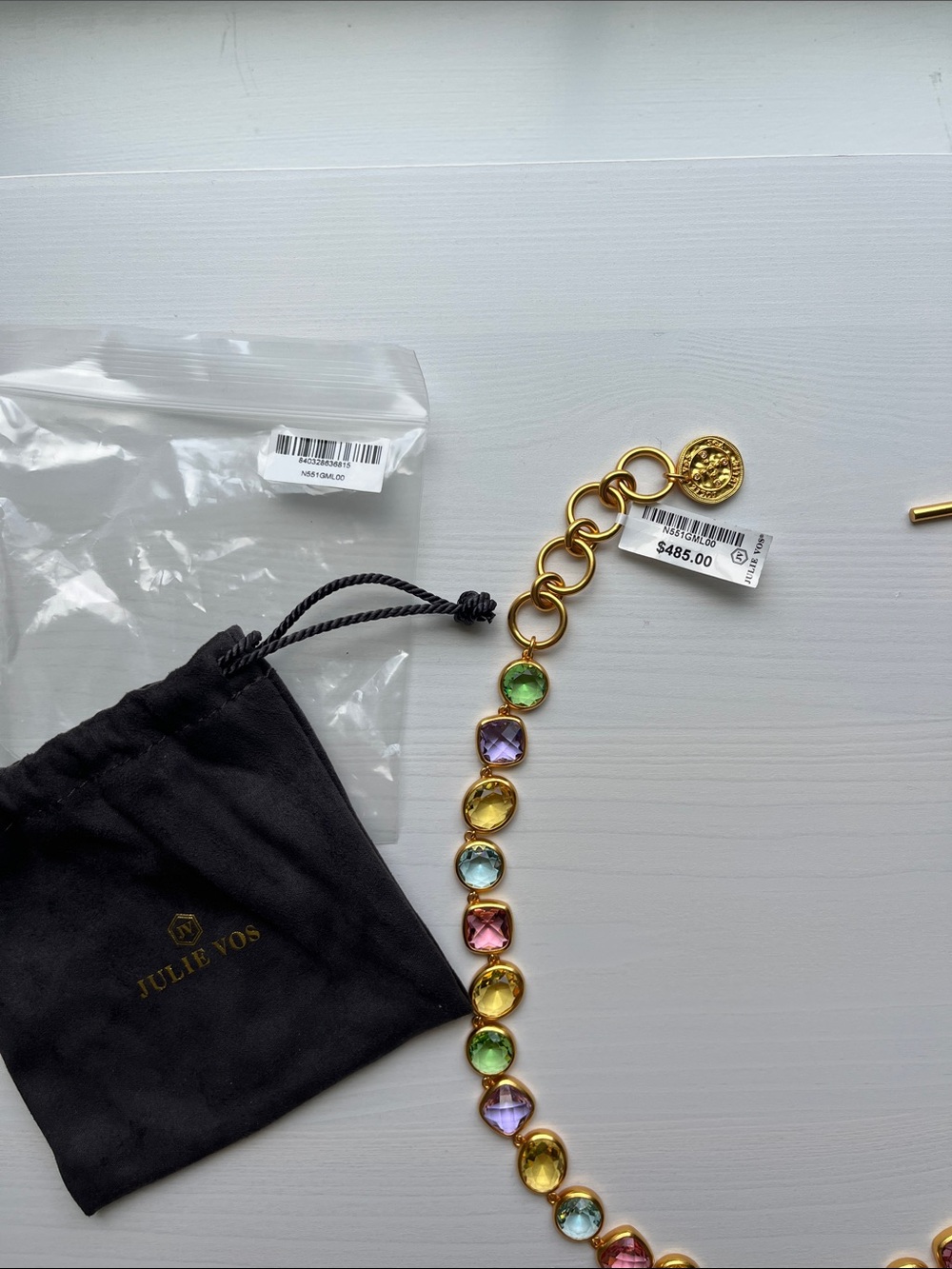 NWT Julie Vos Kaleidoscope Tennis Necklace - Picture 5 of 5